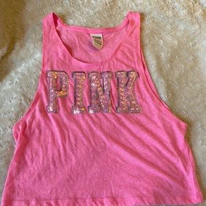 PINK Victoria’s Secret Sequin Tank Top